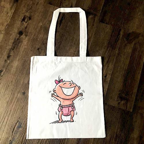 Die Baby-Olympiade Stofftasche (Covermotiv)